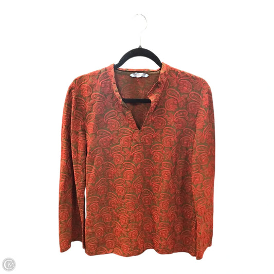 Top Long Sleeve By Johnny Was In Paisley Print, Size: L