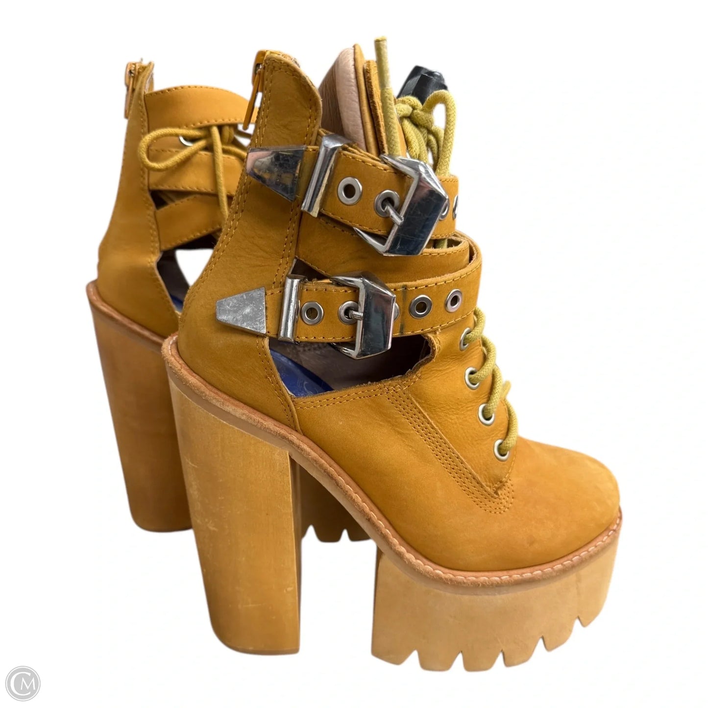 Boots Ankle Heels By Jeffrey Campbell In Brown, Size: 6.5