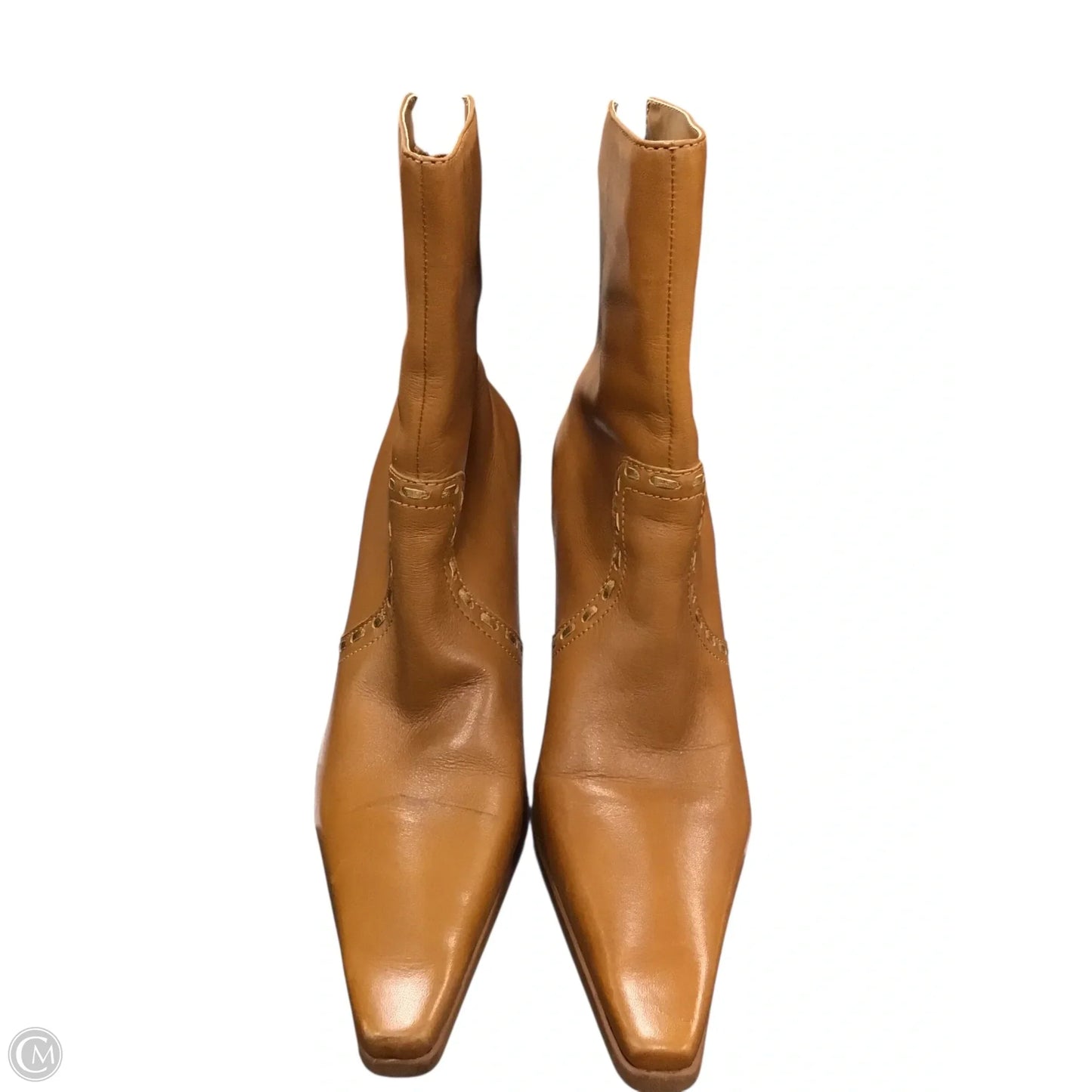 Boots Ankle Heels By Unisa In Copper, Size: 9.5