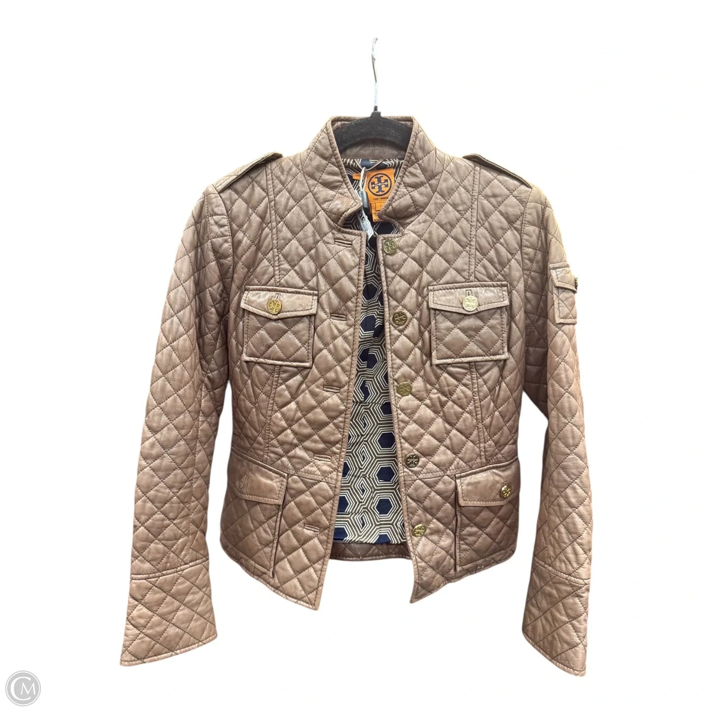 Jacket Designer By Tory Burch In Brown, Size: 2