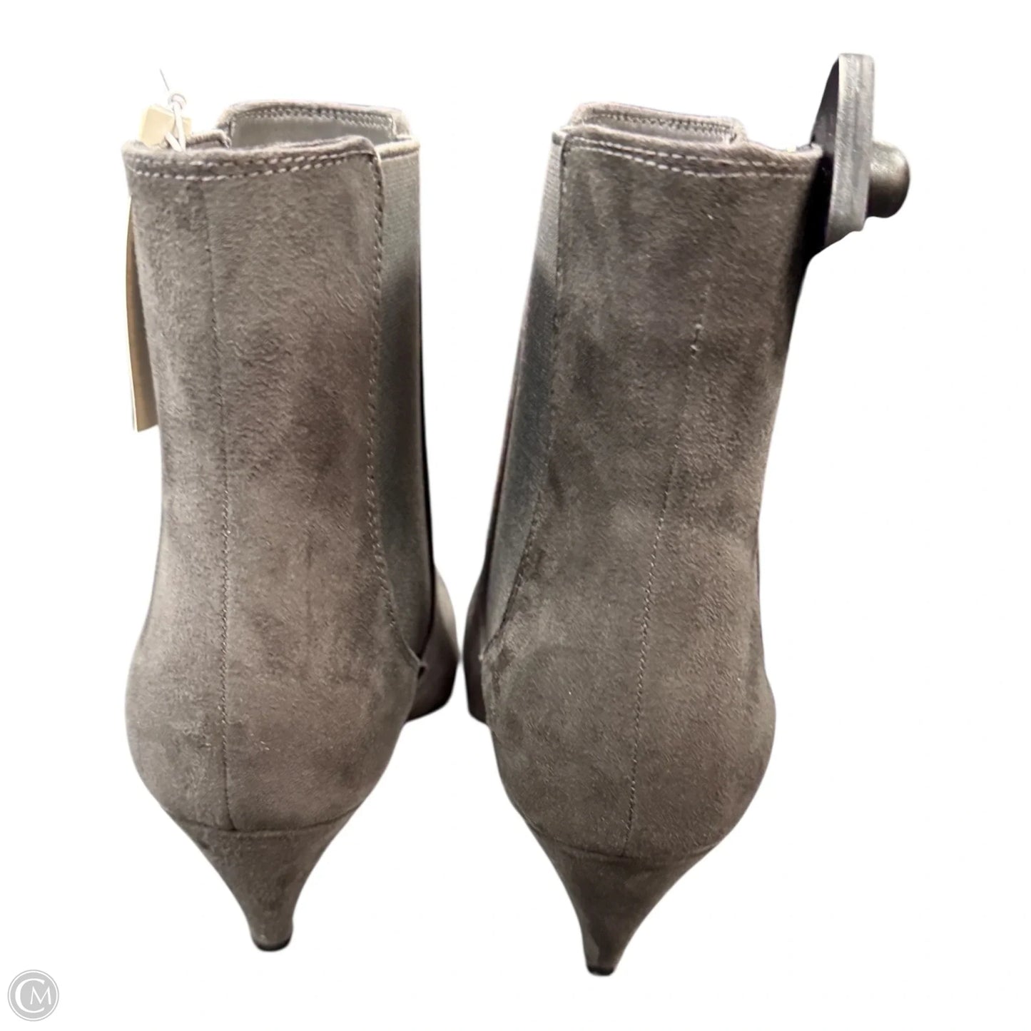 Boots Ankle Heels By Gap In Grey, Size: 8