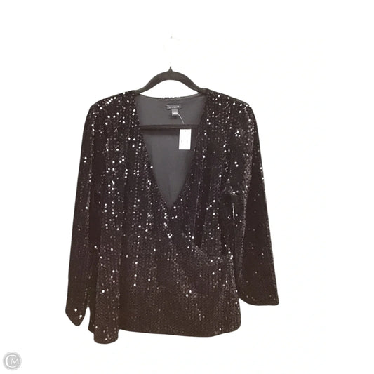 Top Long Sleeve By Ann Taylor In Black, Size: L