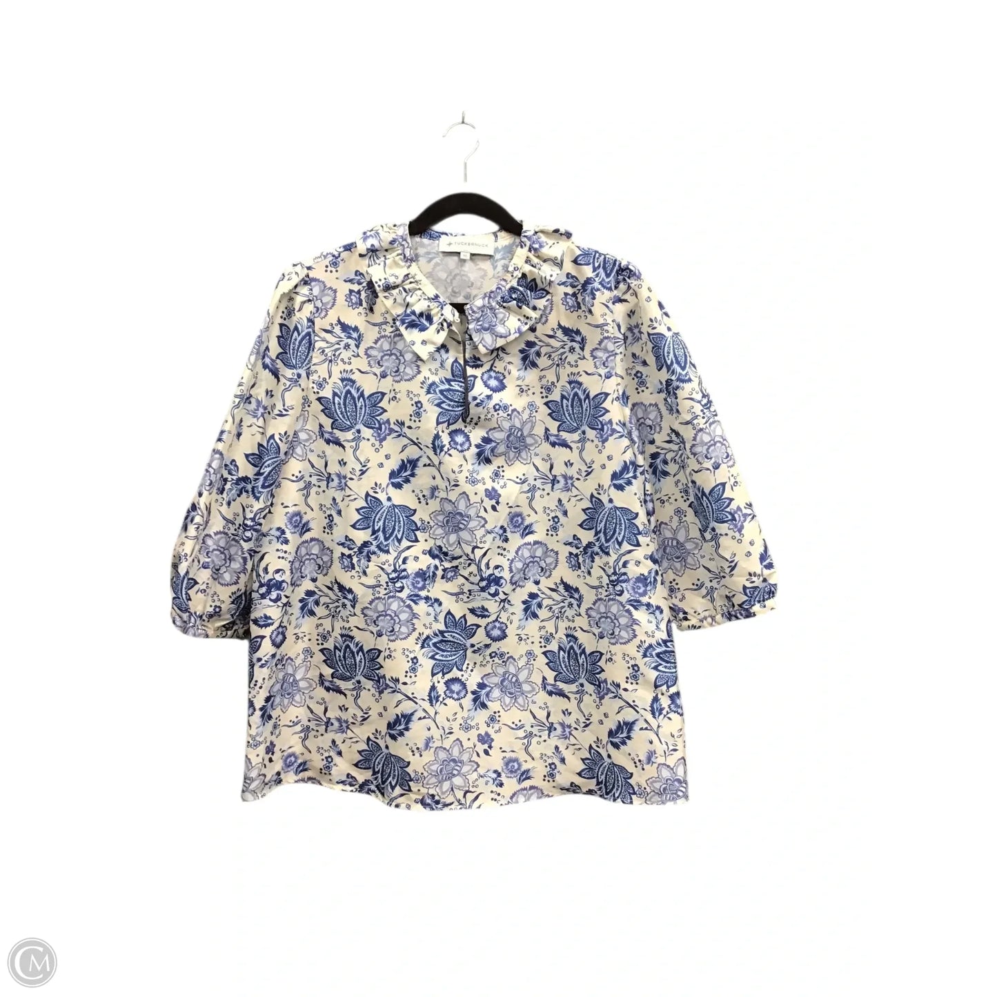 Blouse 3/4 Sleeve By Tuckernuck In Floral Print, Size: Xl
