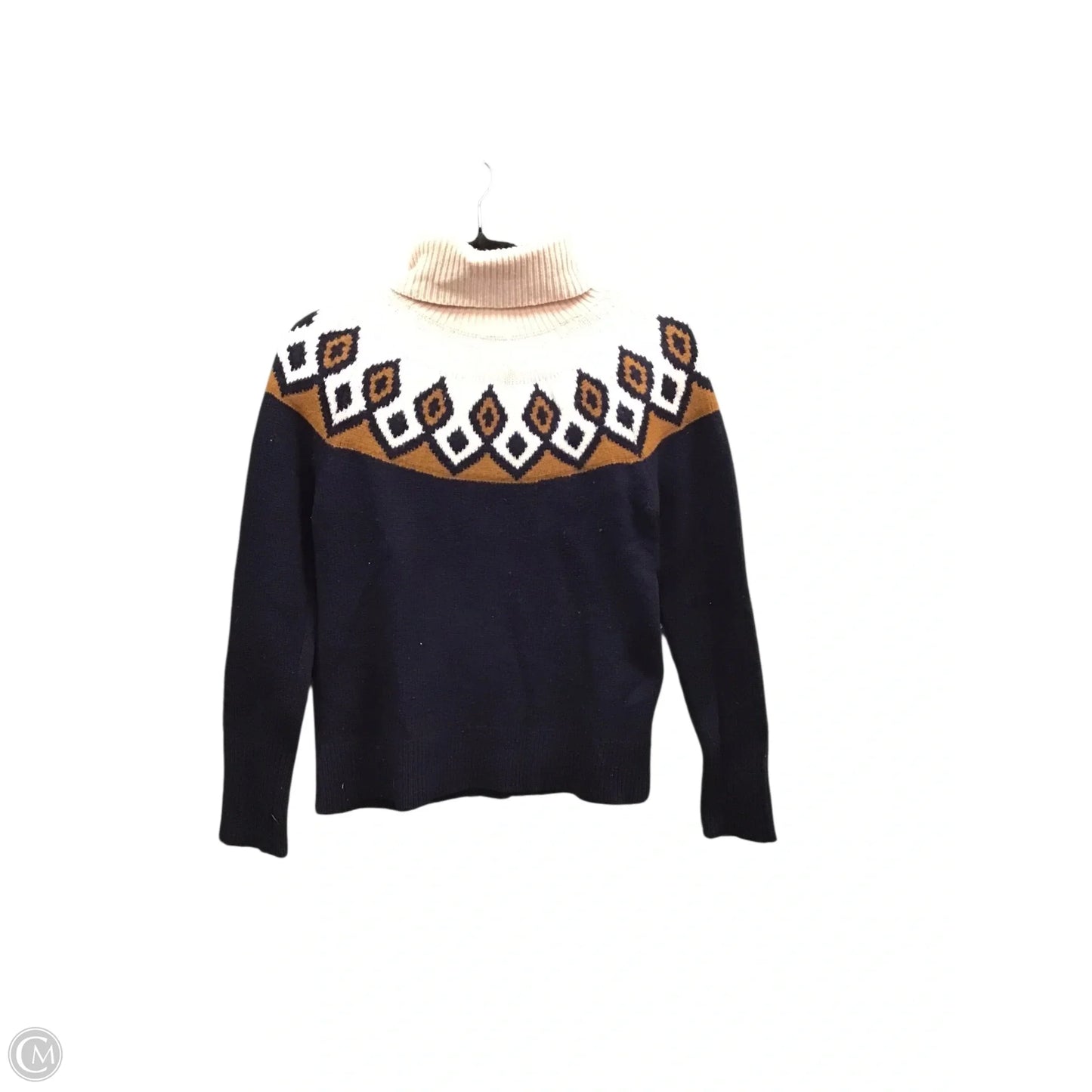 Sweater By J. Crew In Blue & Orange, Size: S