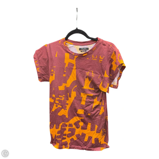 Top Short Sleeve Designer By Isabel Marant In Geometric Pattern, Size: S