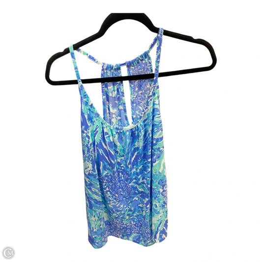 Tank Top Designer By Lilly Pulitzer In Blue & Green, Size: L