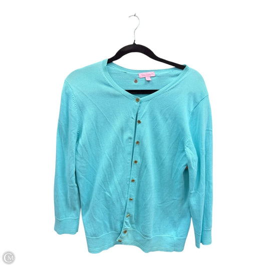 Cardigan Designer By Lilly Pulitzer In Blue, Size: L
