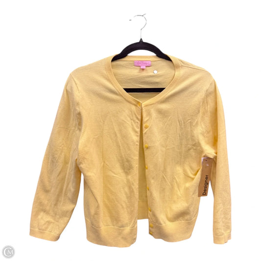 Cardigan Designer By Lilly Pulitzer In Yellow, Size: L