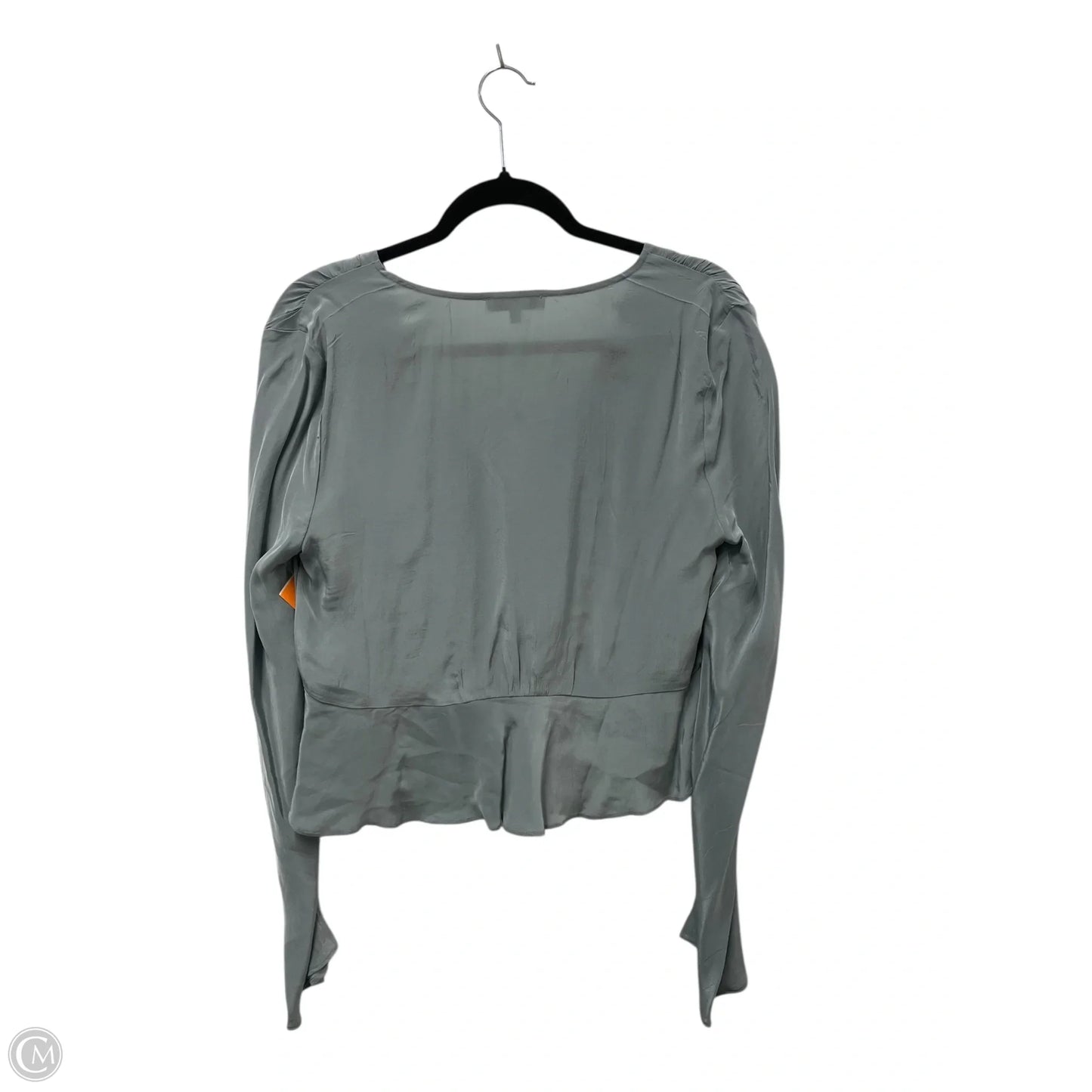 Blouse Long Sleeve By Madewell In Green, Size: 6