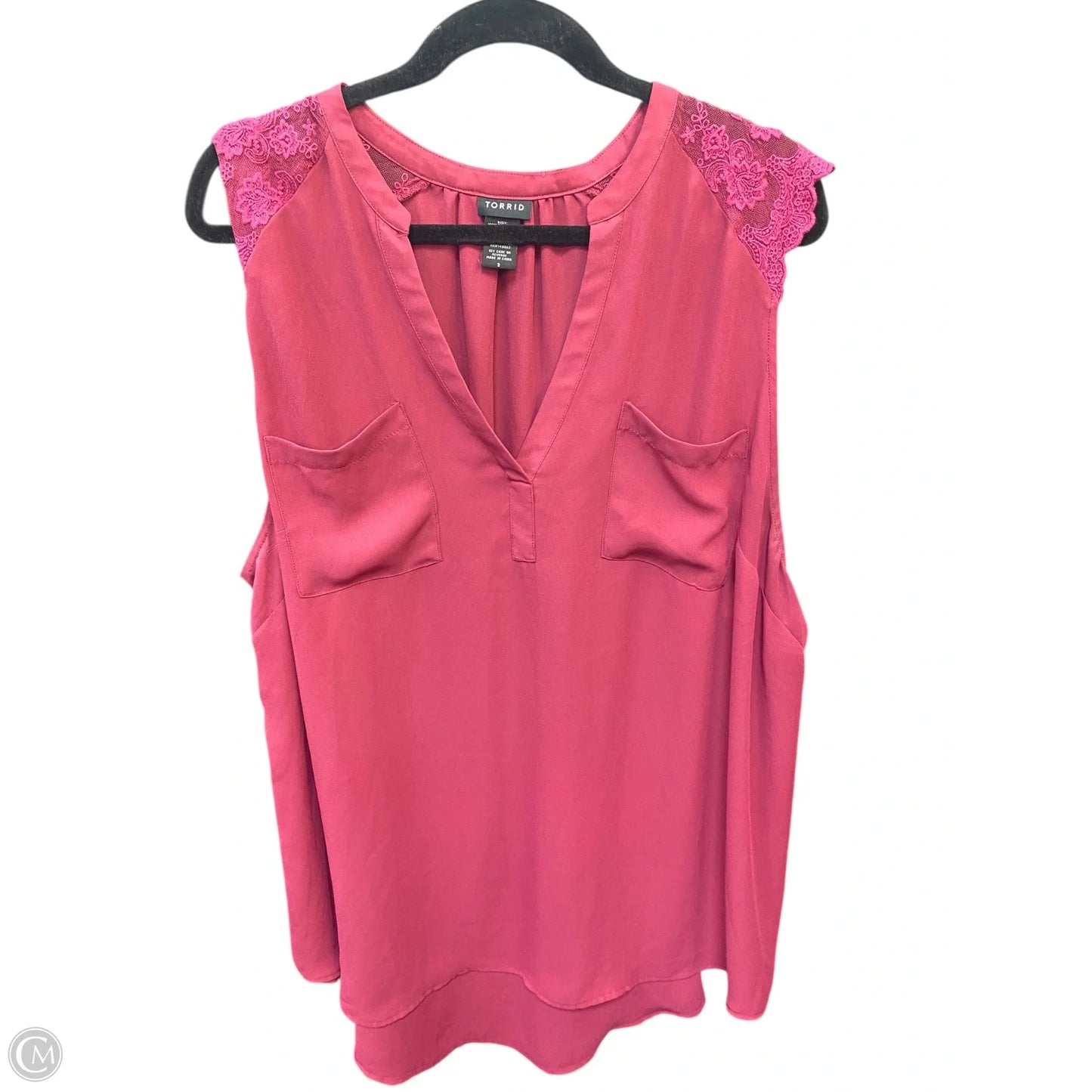Top Sleeveless By Torrid In Pink, Size: 3x