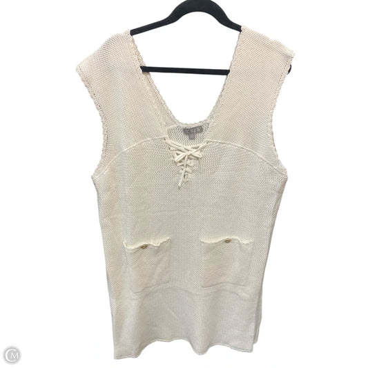 Top Sleeveless By J. Crew In Cream, Size: 2x