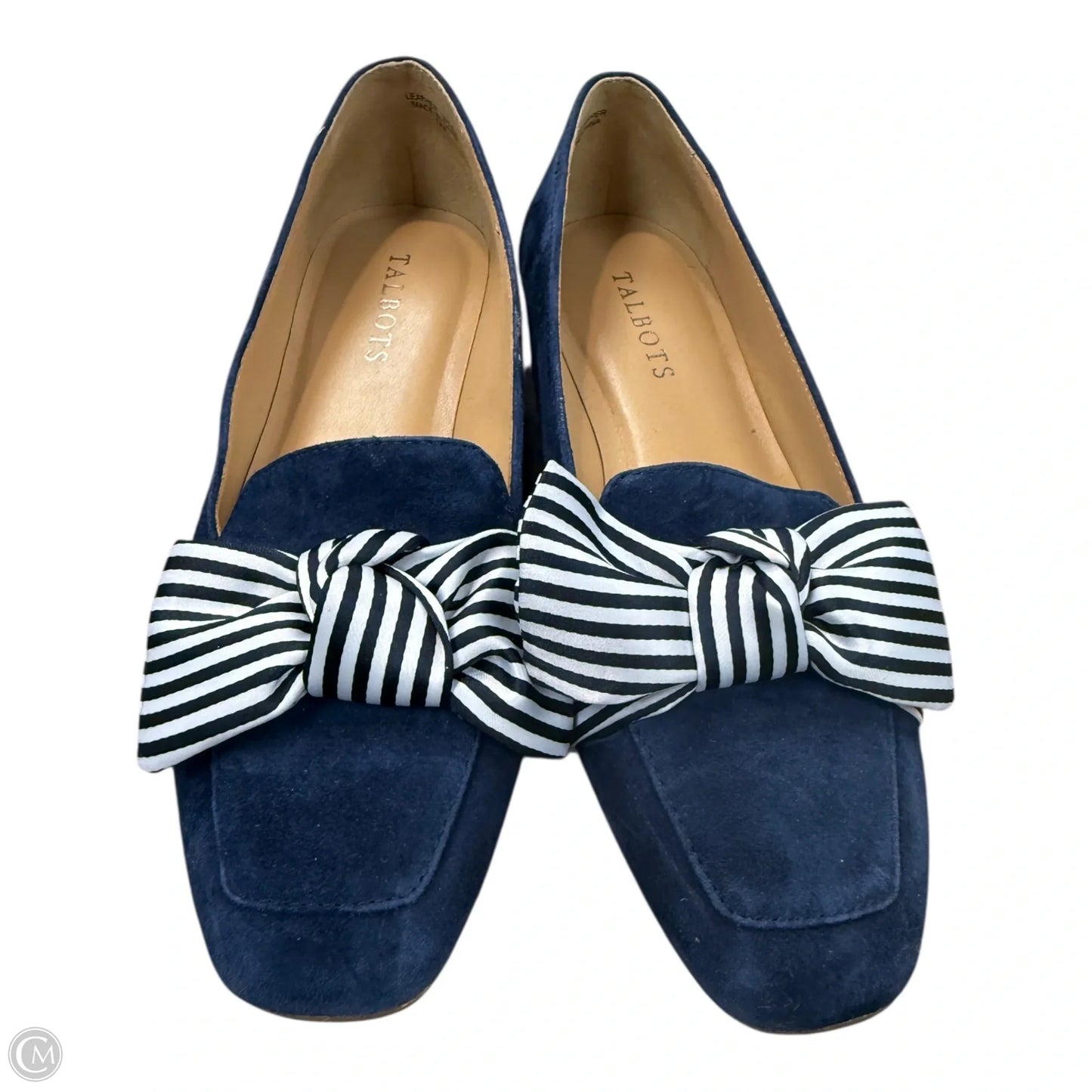 Shoes Flats By Talbots In Blue & White, Size: 7
