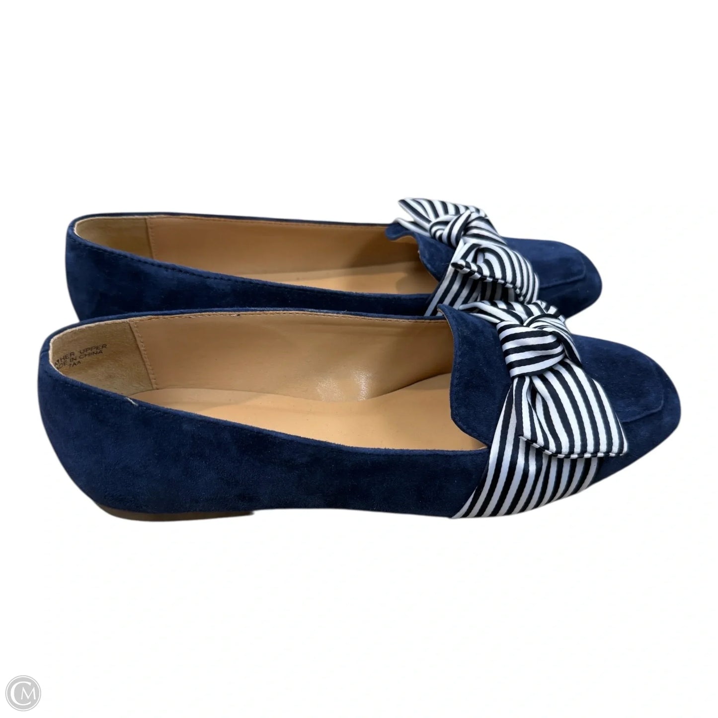 Shoes Flats By Talbots In Blue & White, Size: 7