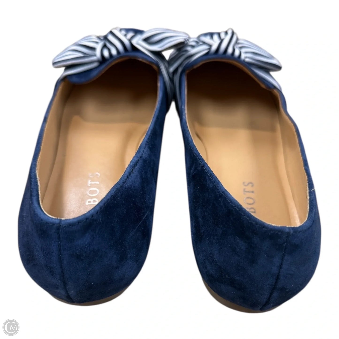 Shoes Flats By Talbots In Blue & White, Size: 7
