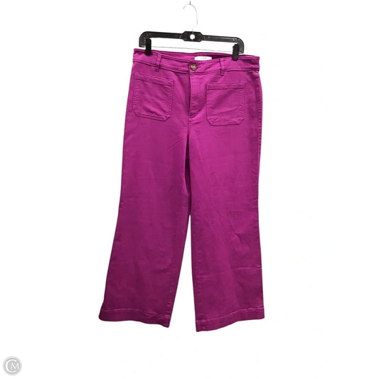 Jeans Wide Leg By Loft In Pink, Size: 12p