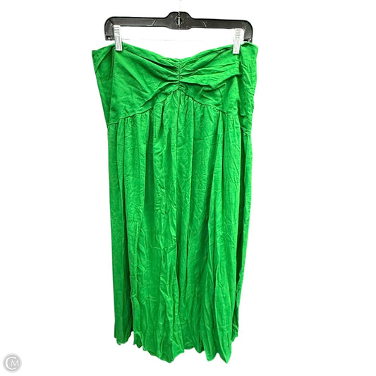 Dress Casual Midi By Shein In Green, Size: Xl
