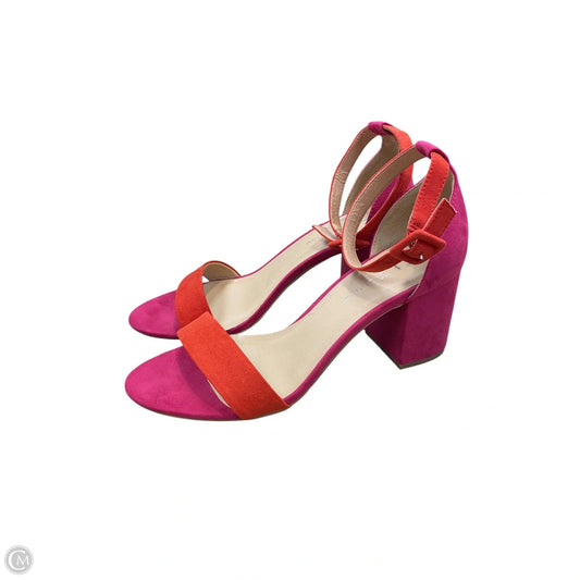 Shoes Heels Block By Cl By Chinese Laundry In Pink & Red, Size: 9.5