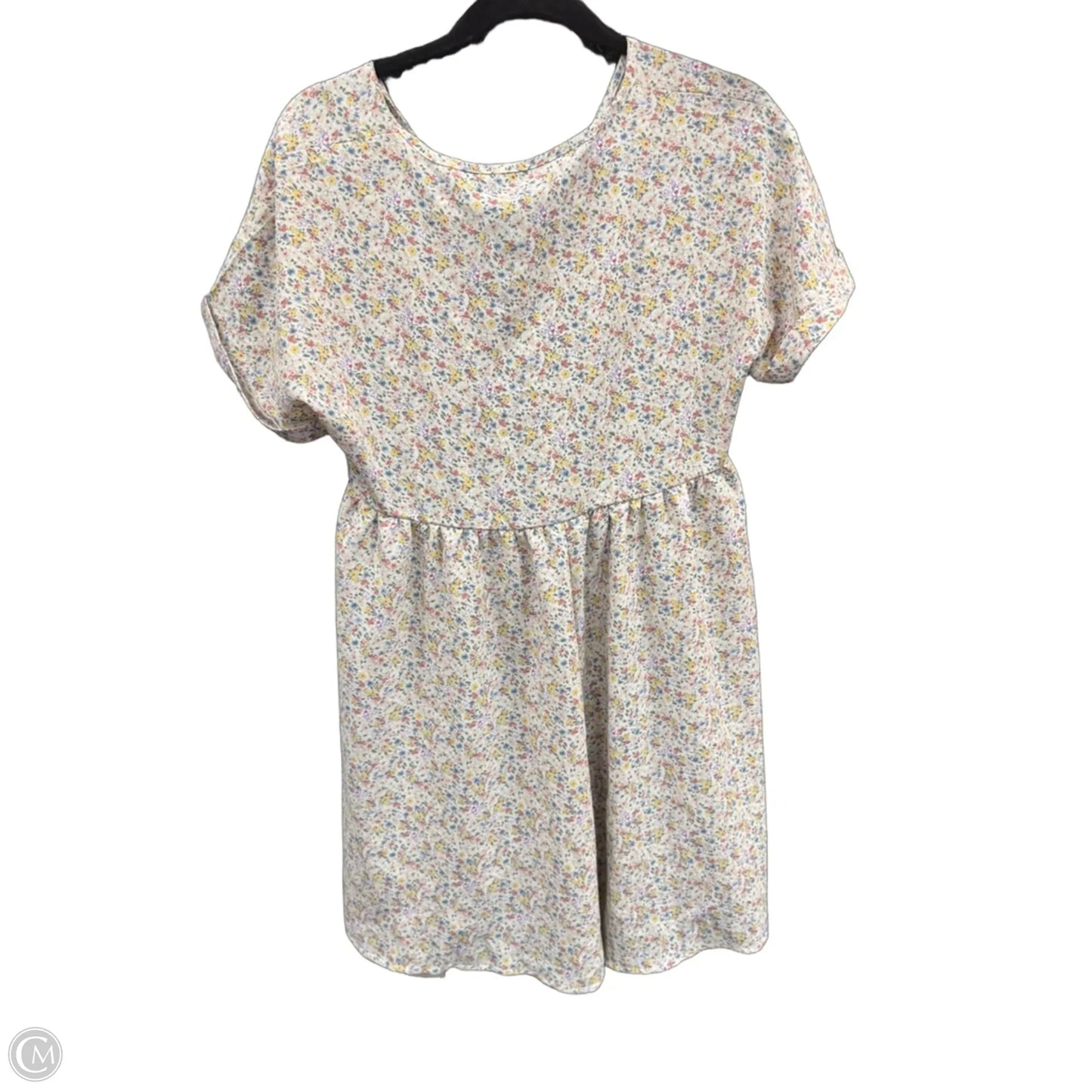 Dress Casual Short By Dress Up In Cream & Orange, Size: S
