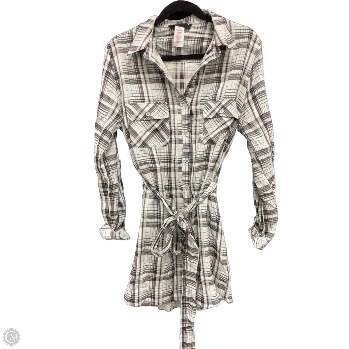 Dress Casual Short By Clothes Mentor In Black & Green, Size: L