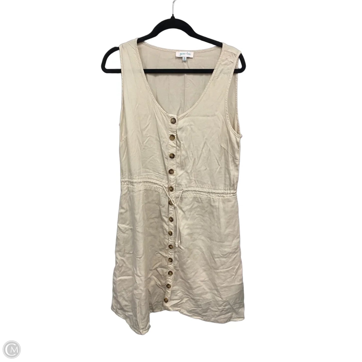 Dress Casual Short By Grace & Lace In Cream, Size: S