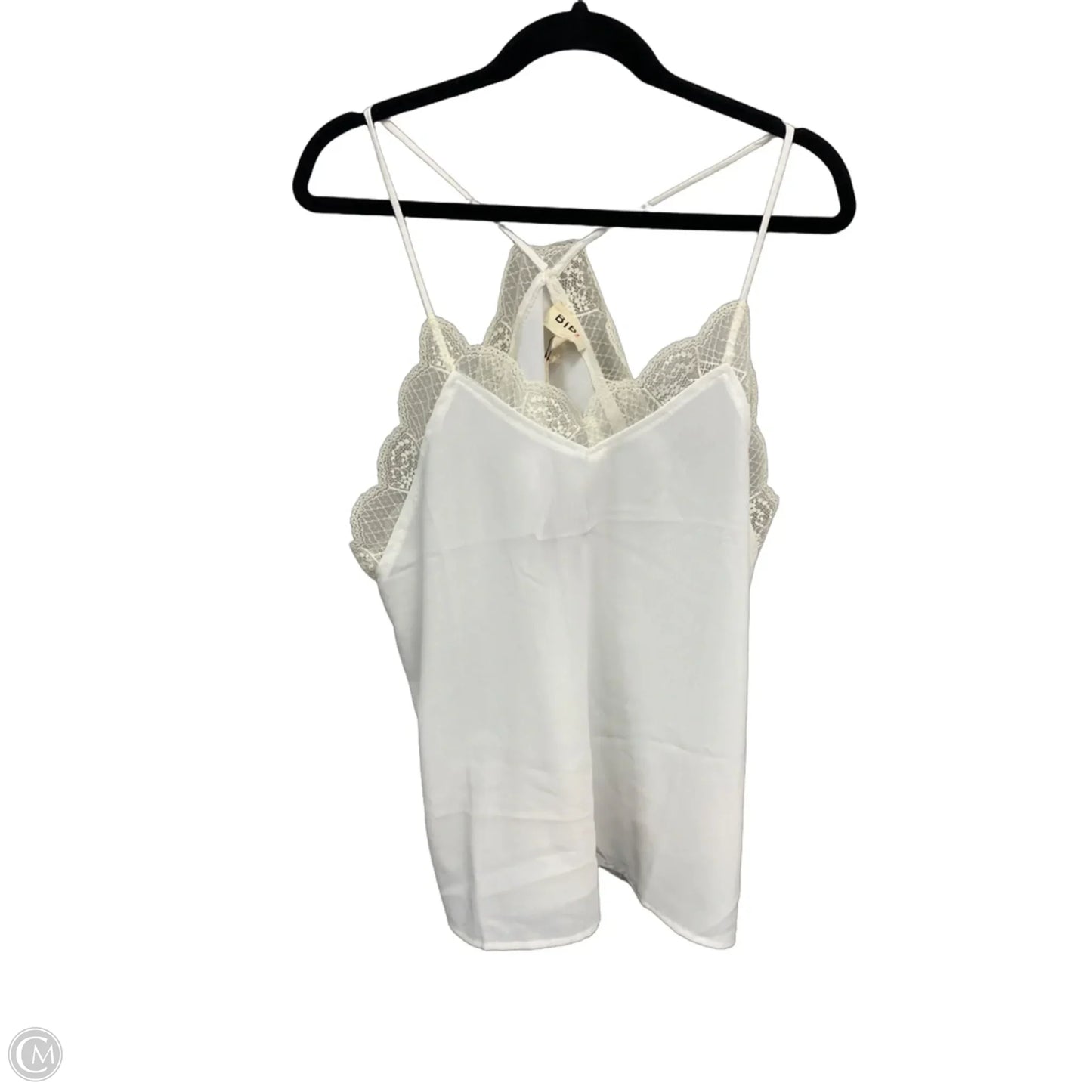 Blouse Sleeveless By Bibi In White, Size: L