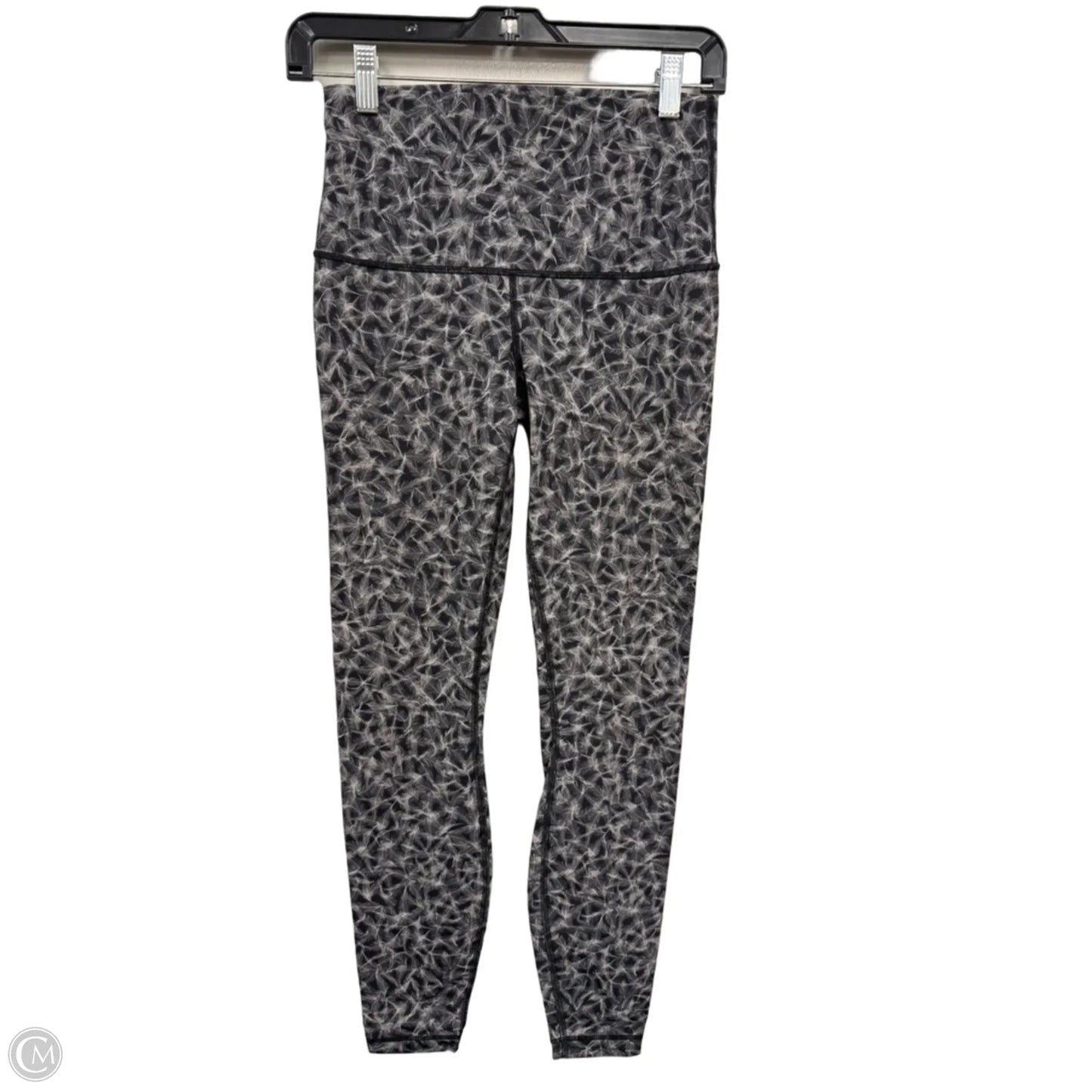 Athletic Leggings By Lululemon In Black & Grey, Size: 8