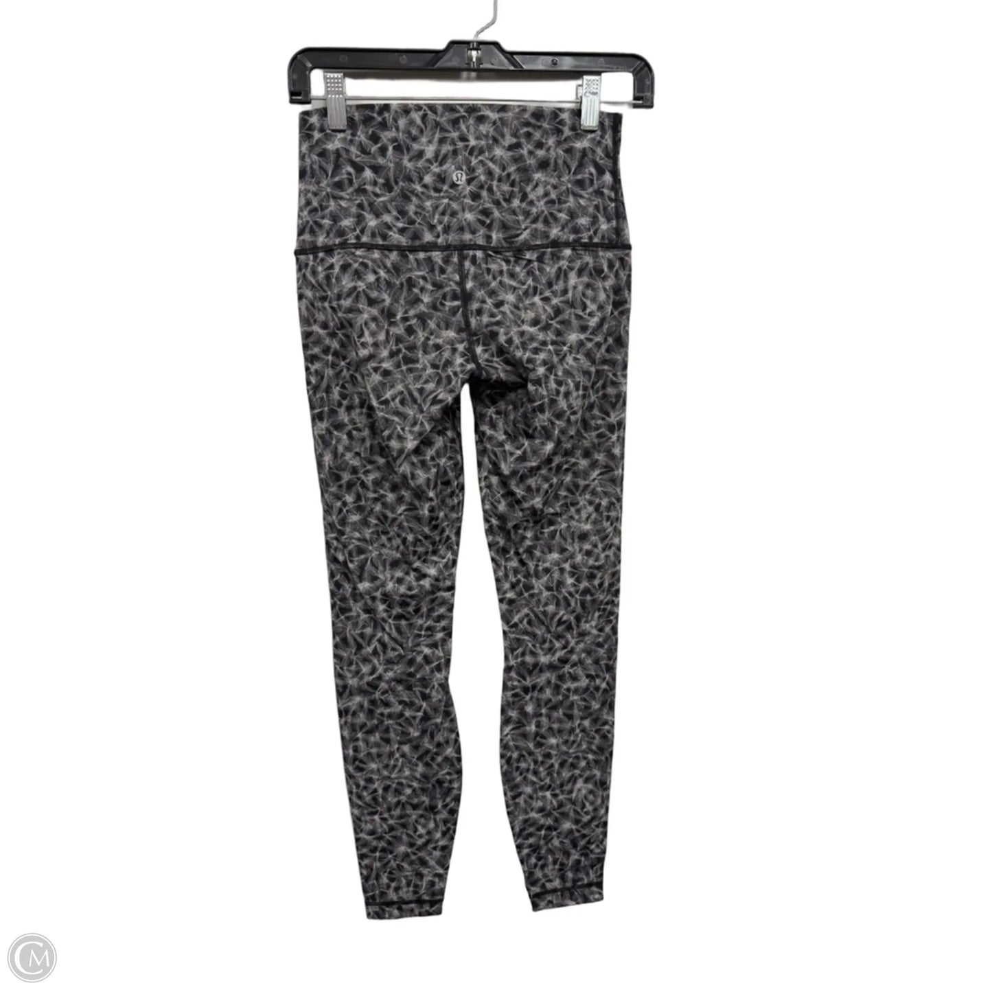 Athletic Leggings By Lululemon In Black & Grey, Size: 8