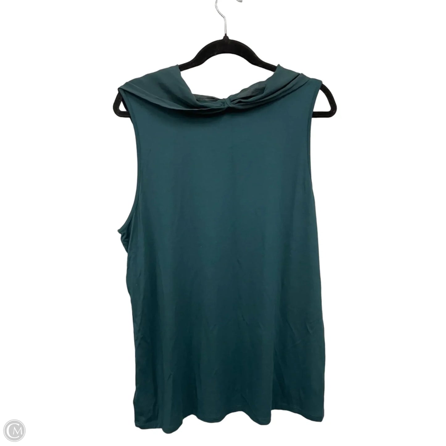 Blouse Sleeveless By Coldwater Creek In Green, Size: Xl