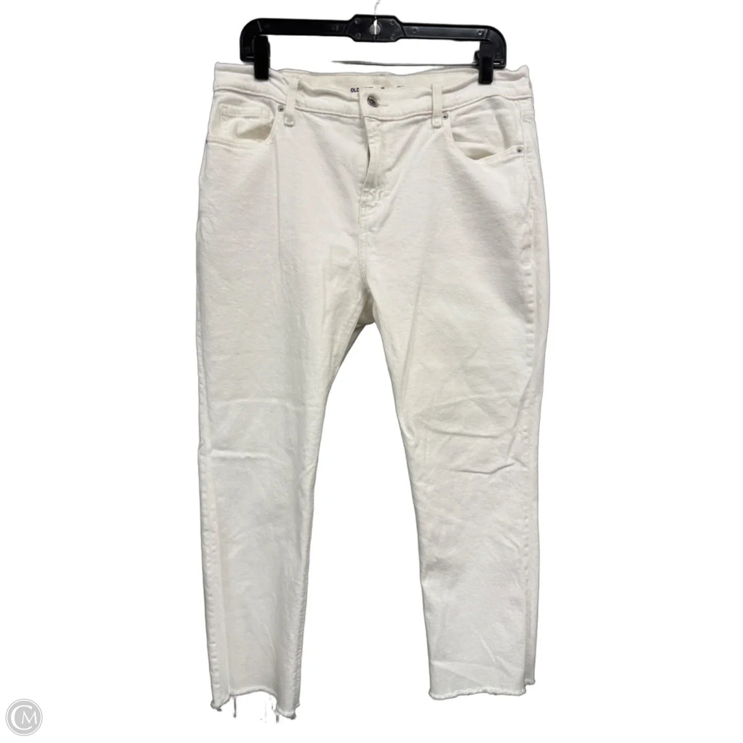 Jeans Boyfriend By Old Navy In White, Size: 10