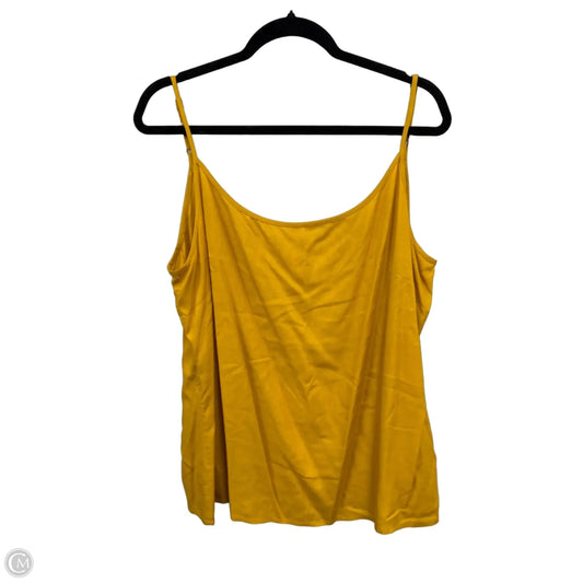 Top Sleeveless By Clothes Mentor In Yellow, Size: L