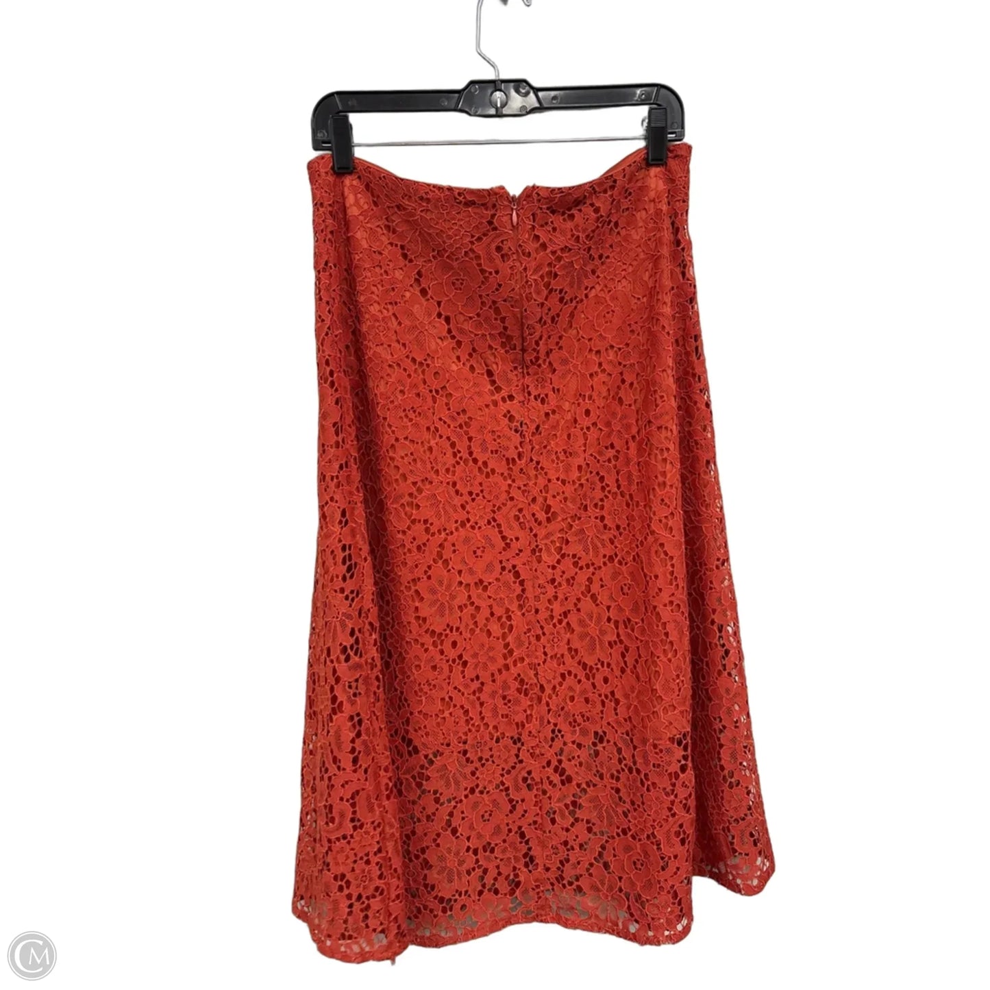 Skirt Midi By New York And Co In Orange, Size: 6