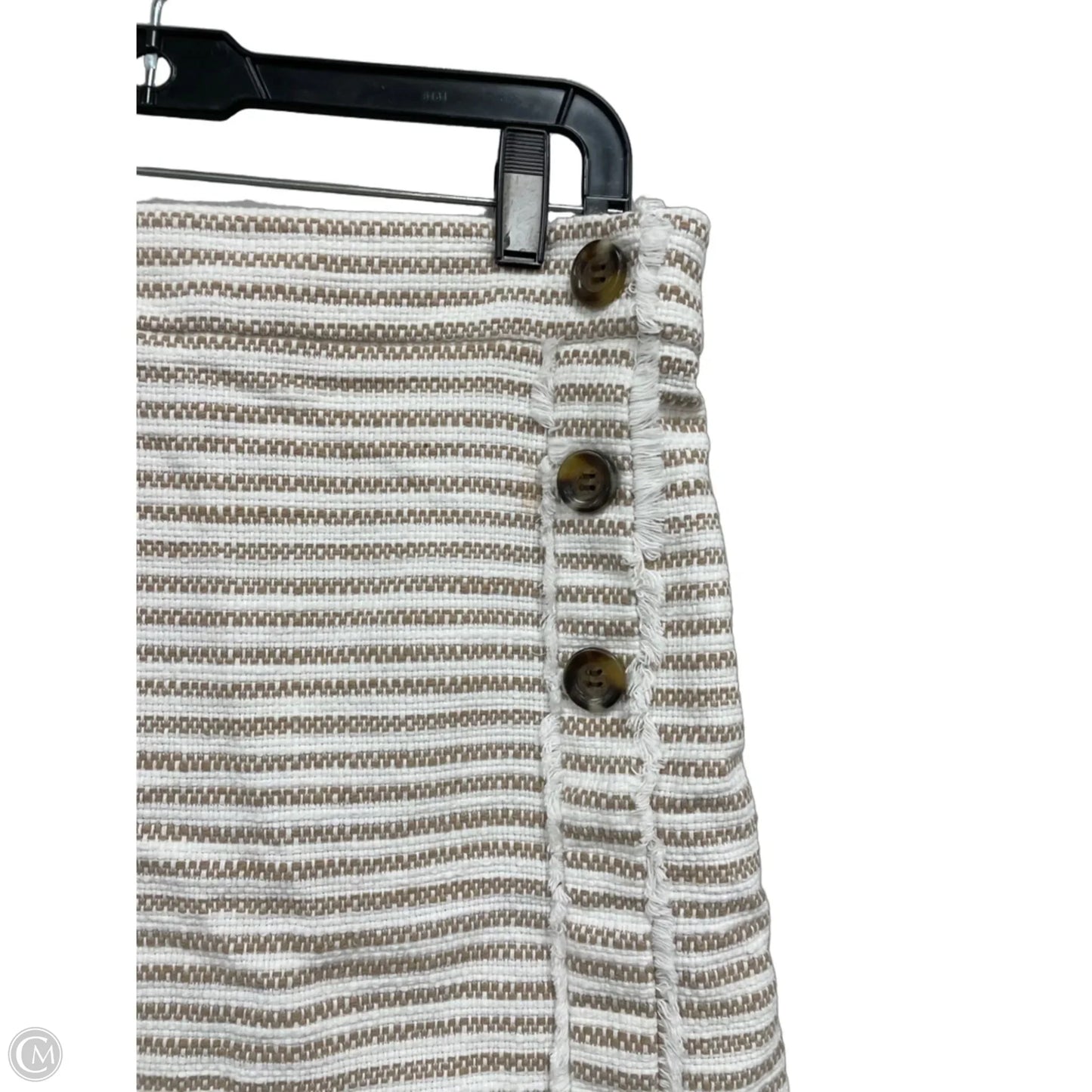 Skirt Mini & Short By Ann Taylor In Cream & Tan, Size: M
