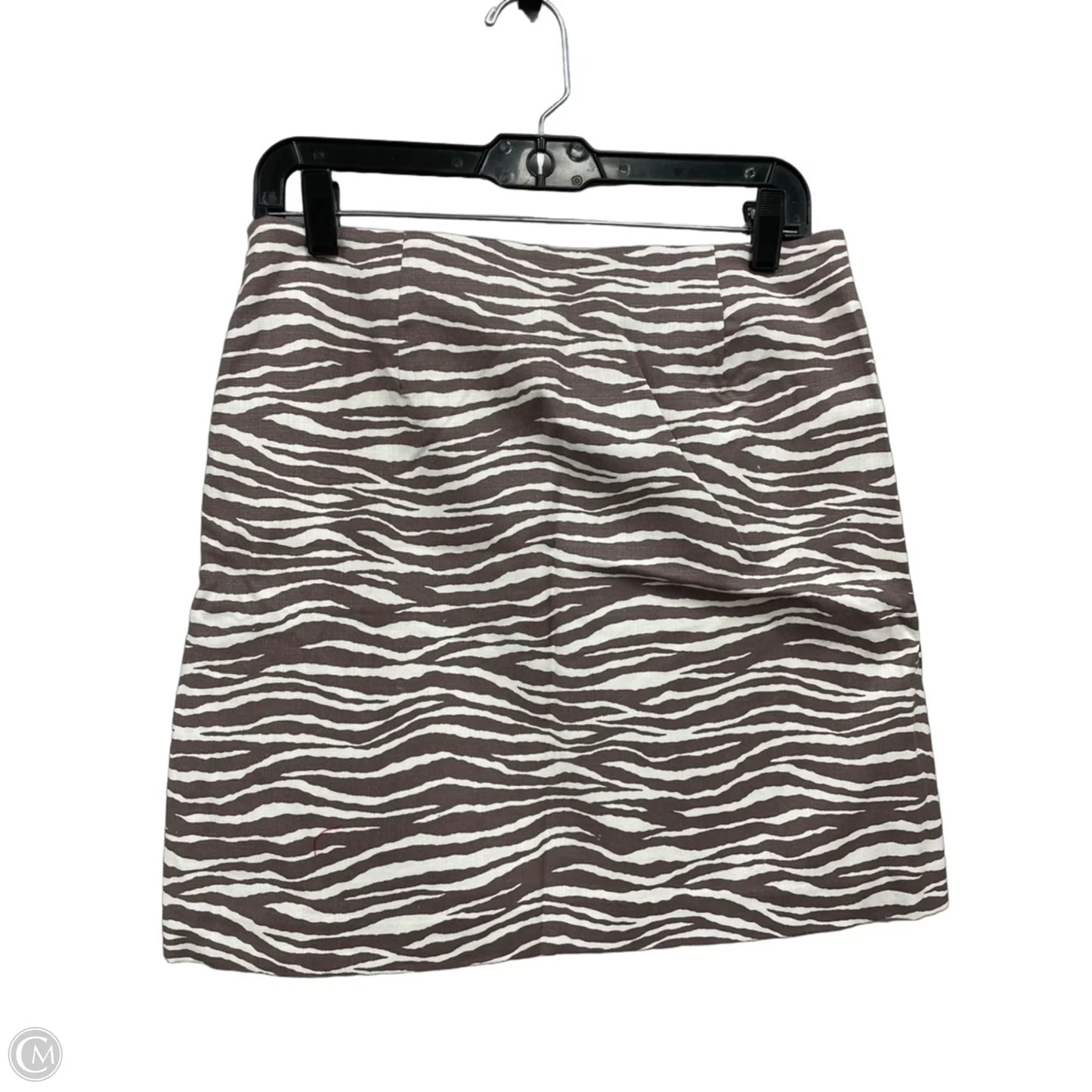 Skirt Mini & Short By Loft In Brown & White, Size: S
