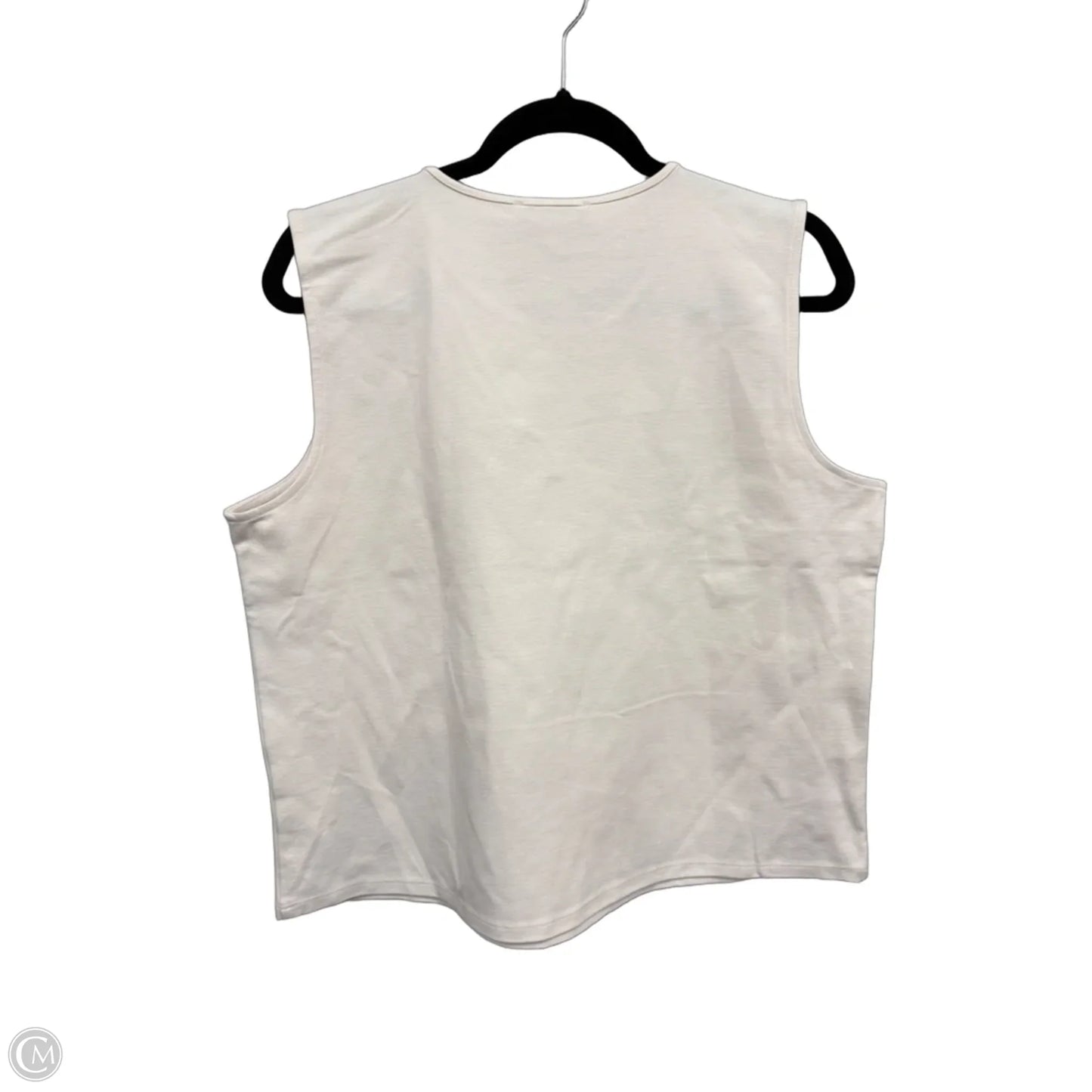 Top Sleeveless By Nine West In White, Size: Xl