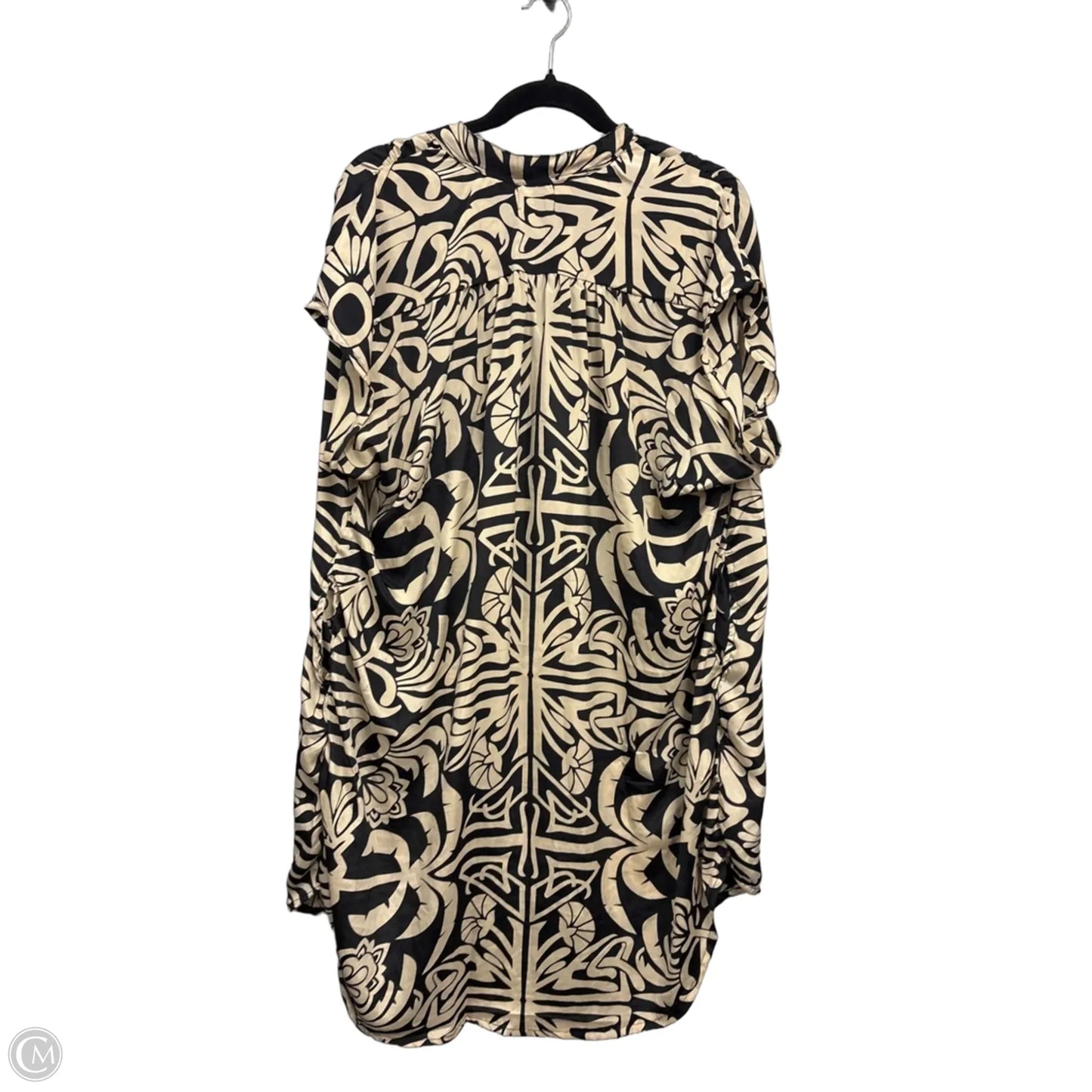 Dress Casual Short By Fabrik In Black & Tan, Size: M
