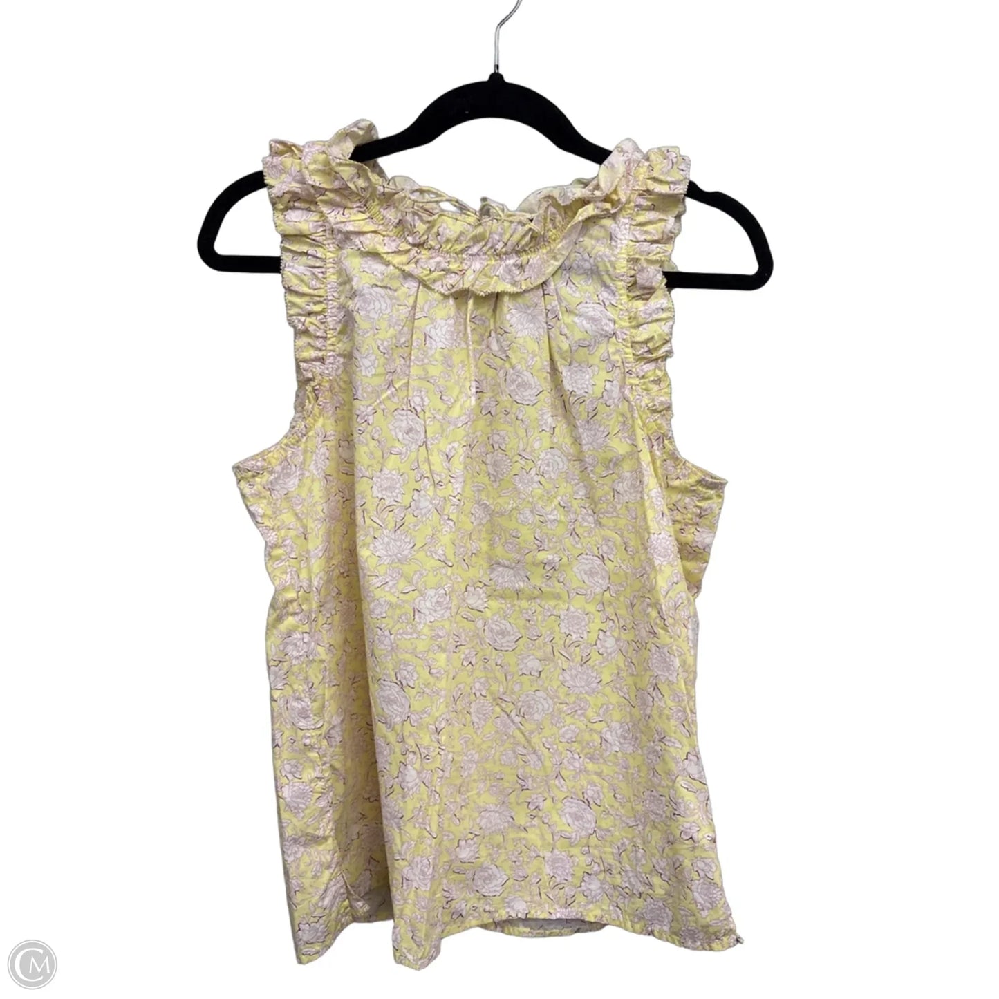 Top Sleeveless By J. Crew In Pink & Yellow, Size: S