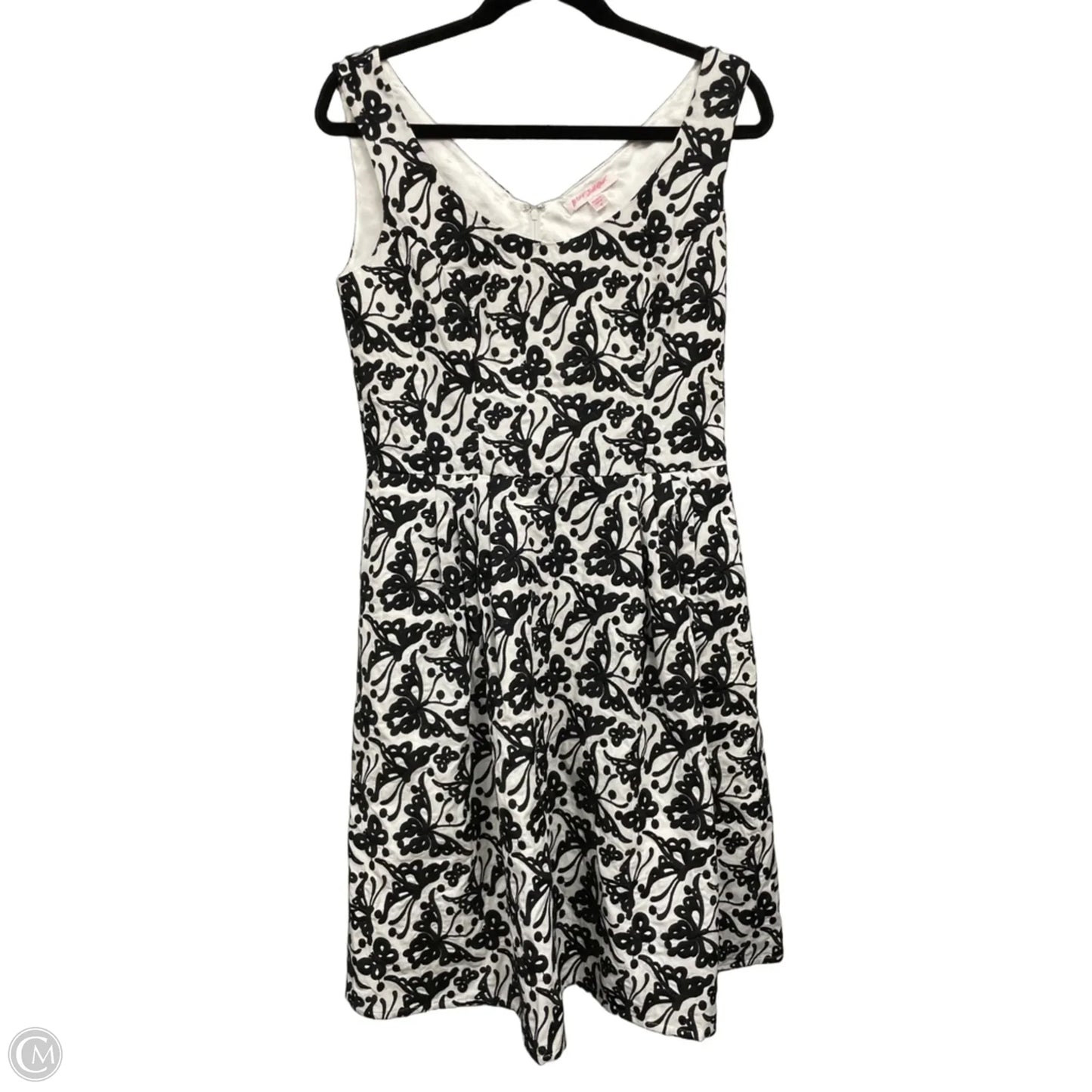 Dress Party Short By Betsey Johnson In Black & White, Size: 10