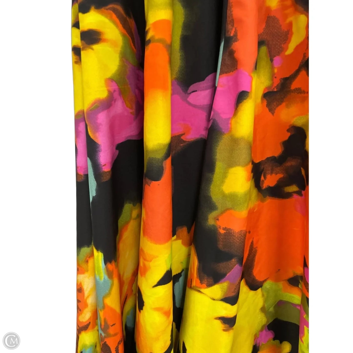 Skirt Maxi By Clothes Mentor In Black & Yellow, Size: L