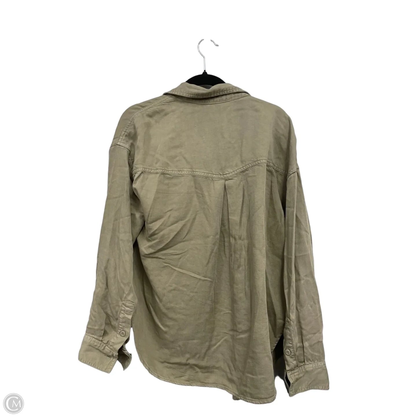 Jacket Shirt By Velvet Heart In Green, Size: Xl