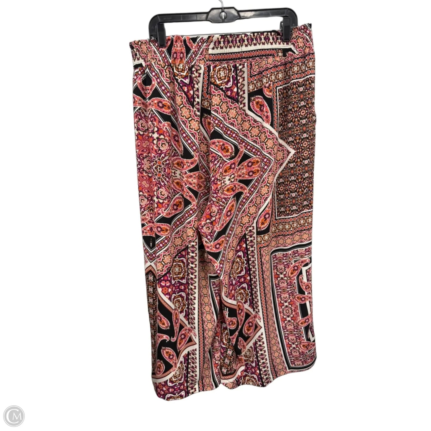 Pants Wide Leg By Rose And Olive In Black & Pink, Size: 2x