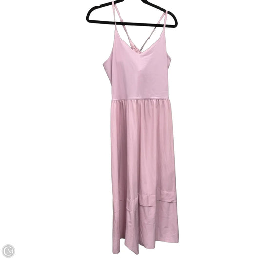 Dress Casual Midi By Athleta In Pink, Size: Xl