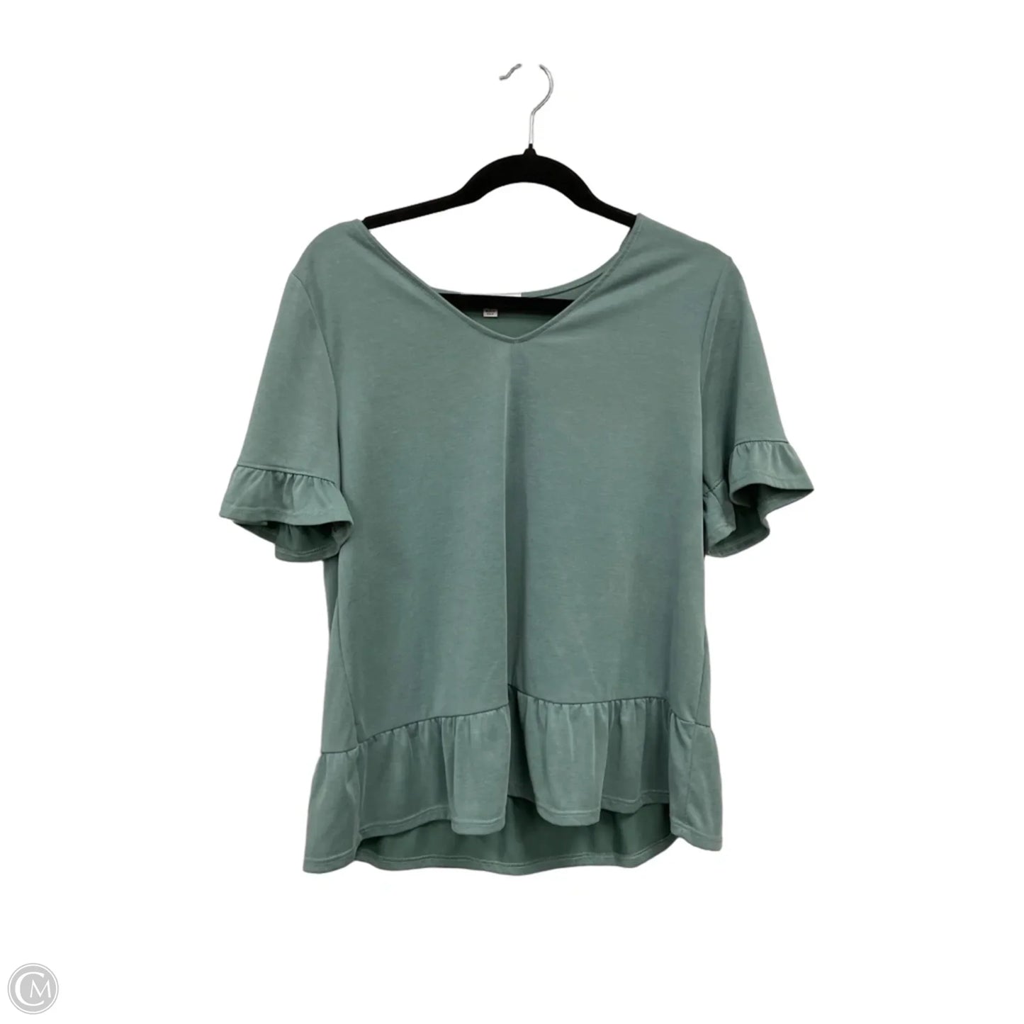 Top Short Sleeve By Green Envelope In Green, Size: M