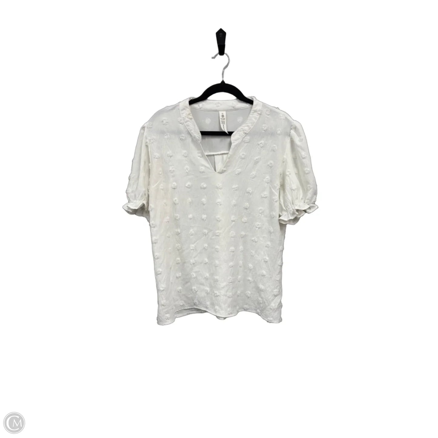 Top Short Sleeve By Clothes Mentor In White, Size: Xl