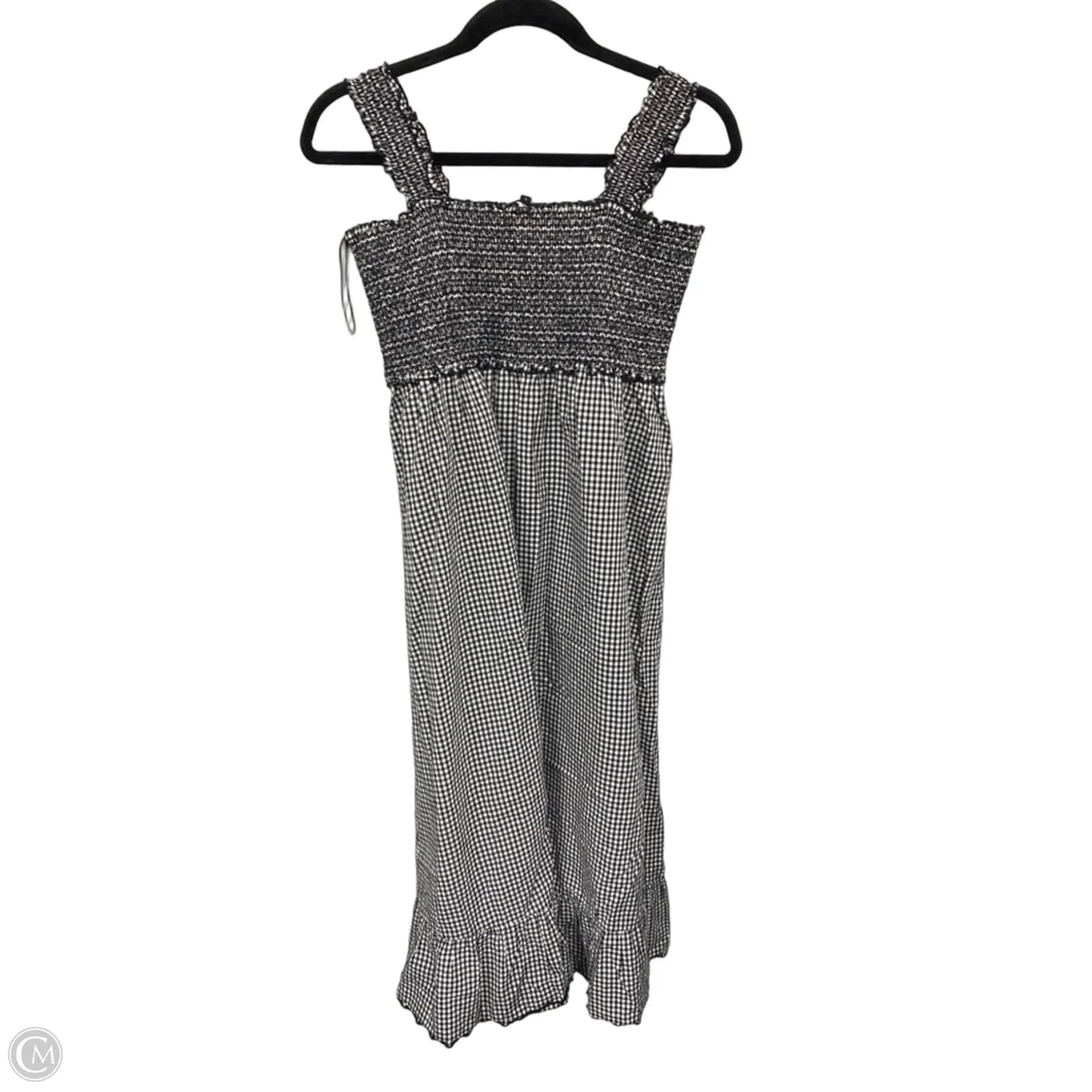 Dress Casual Midi By Clothes Mentor In Black & White, Size: L