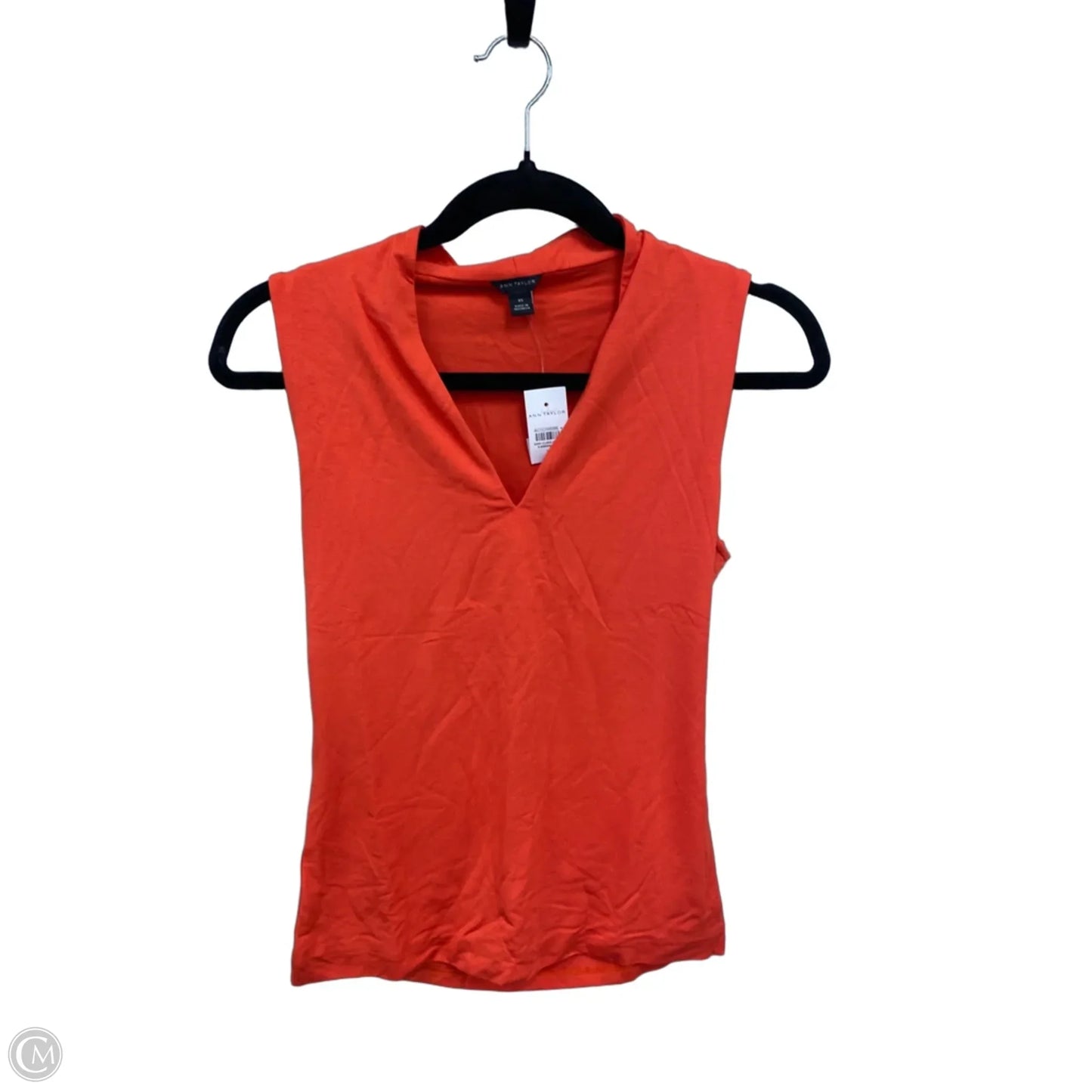 Top Sleeveless By Ann Taylor In Orange, Size: Xs