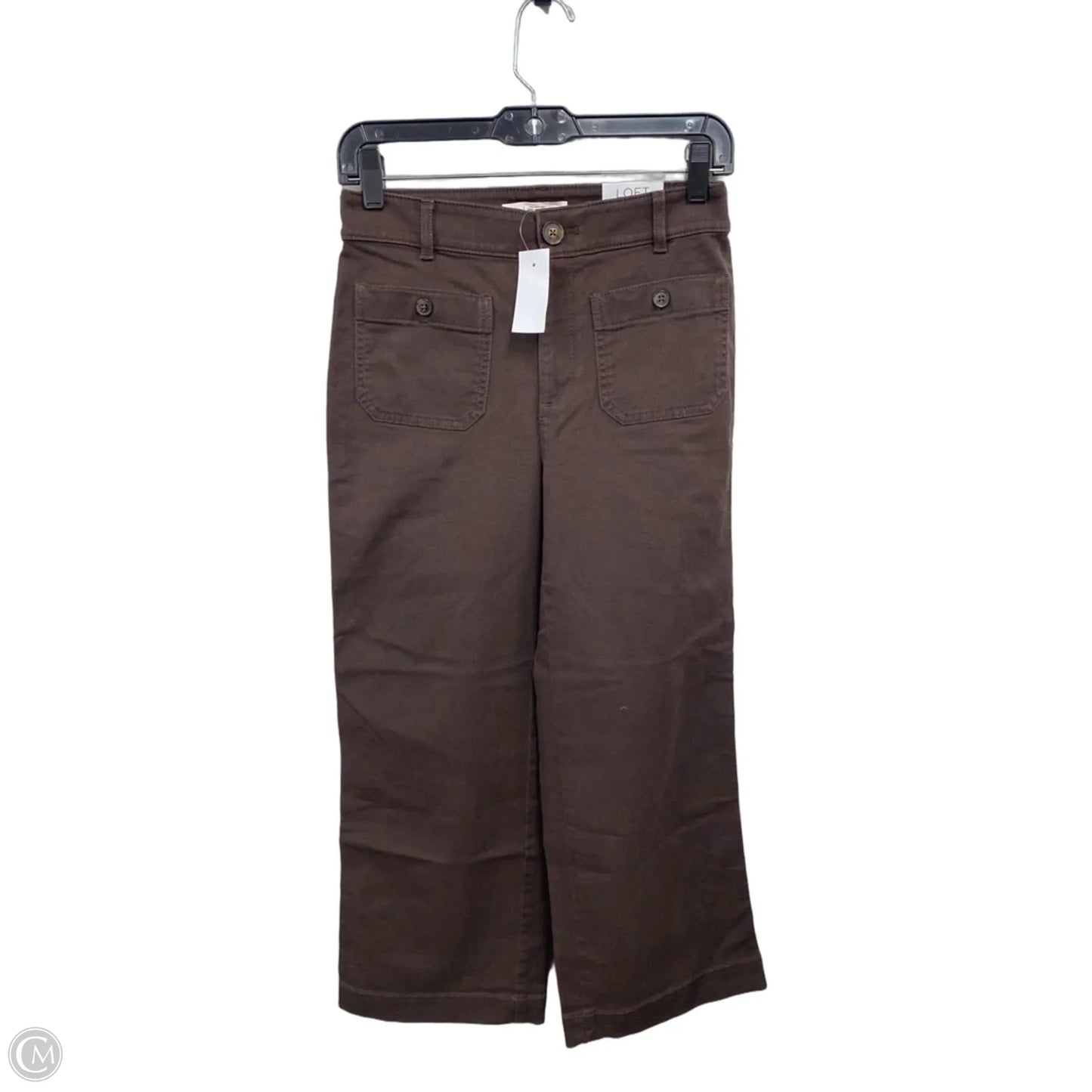 Pants Wide Leg By Loft In Brown, Size: 0