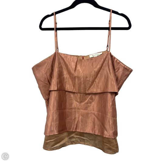 Blouse Sleeveless By Blue Tassel In Copper, Size: Xl