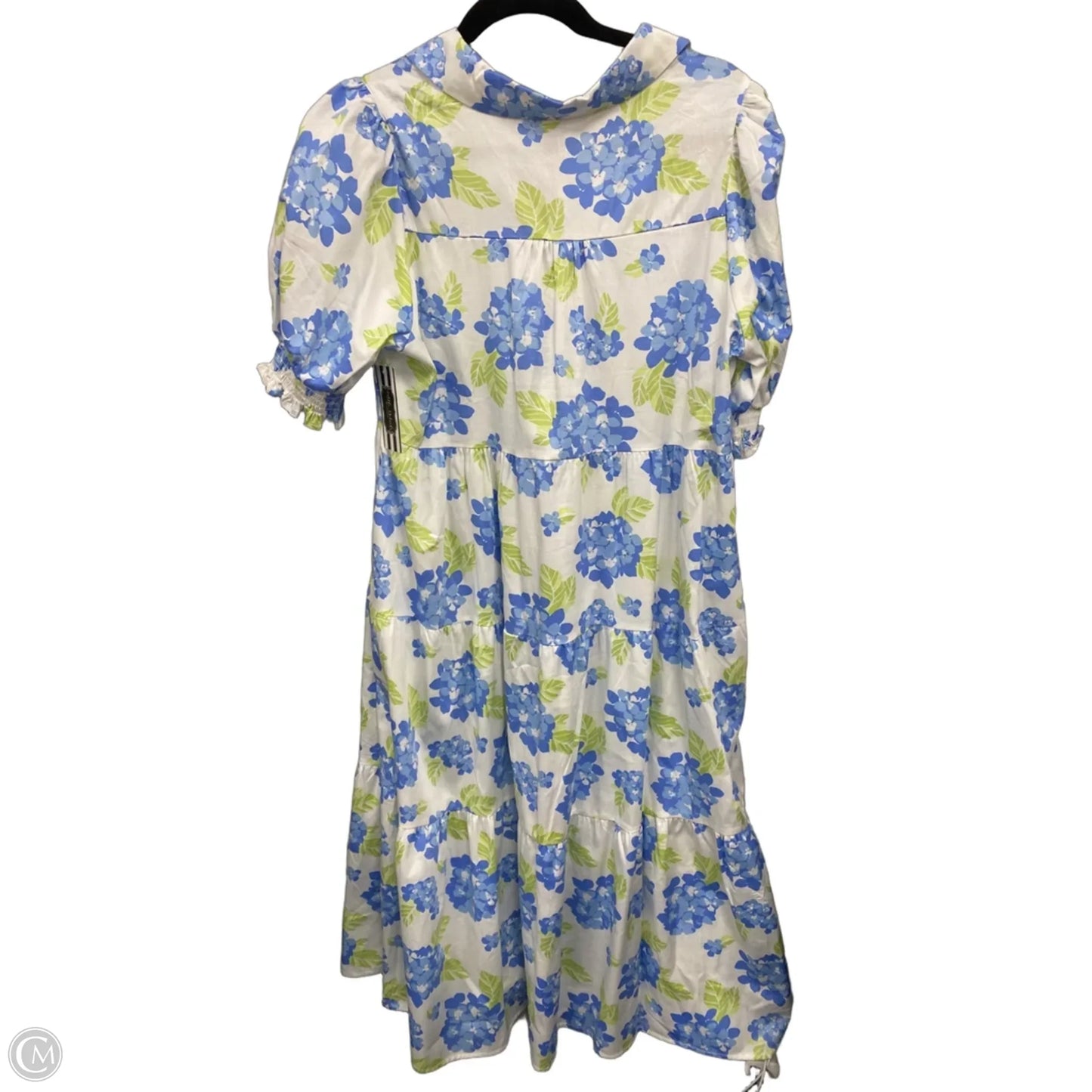 Dress Casual Maxi By Mary Square In Blue & White, Size: L