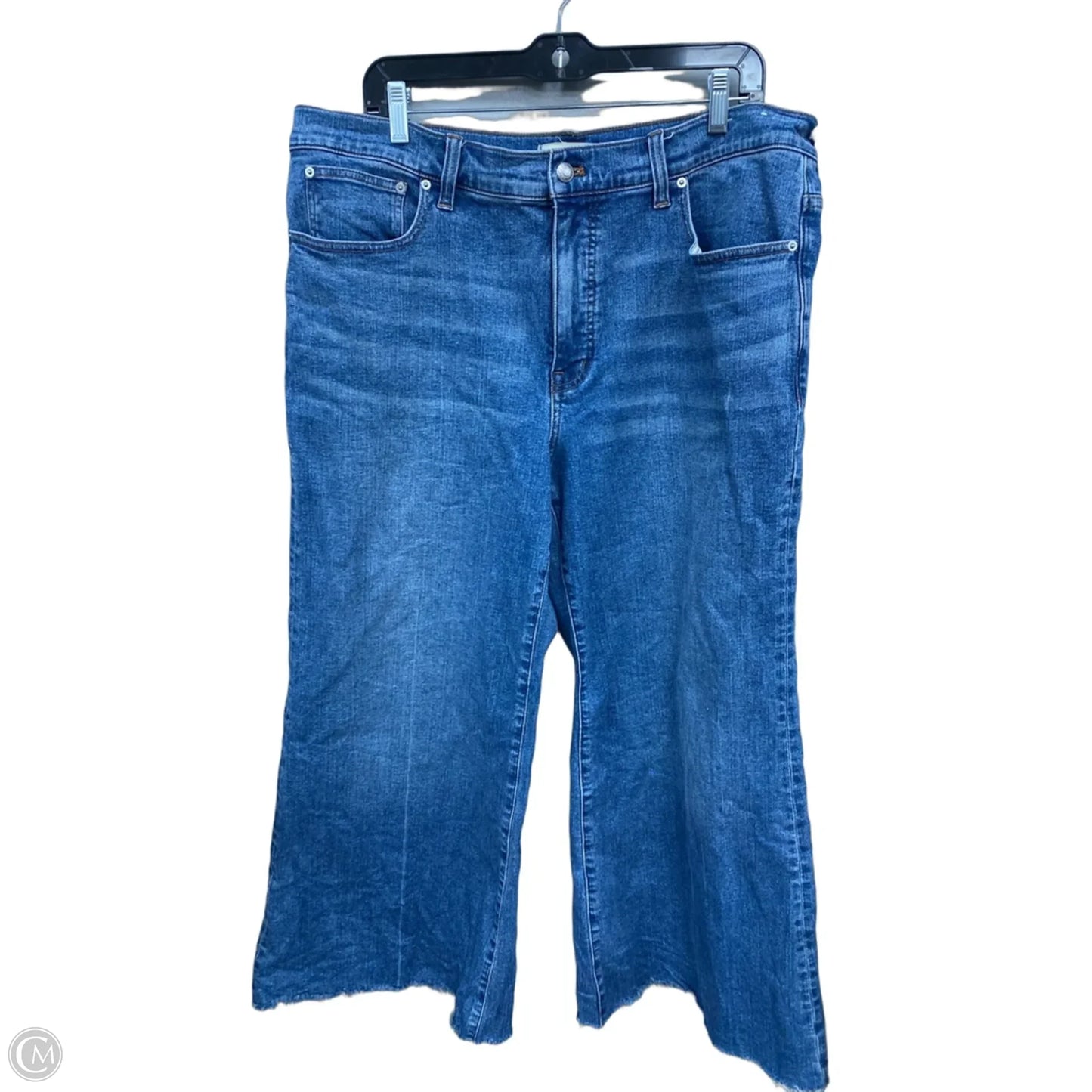 Jeans Wide Leg By Madewell In Blue Denim, Size: 16