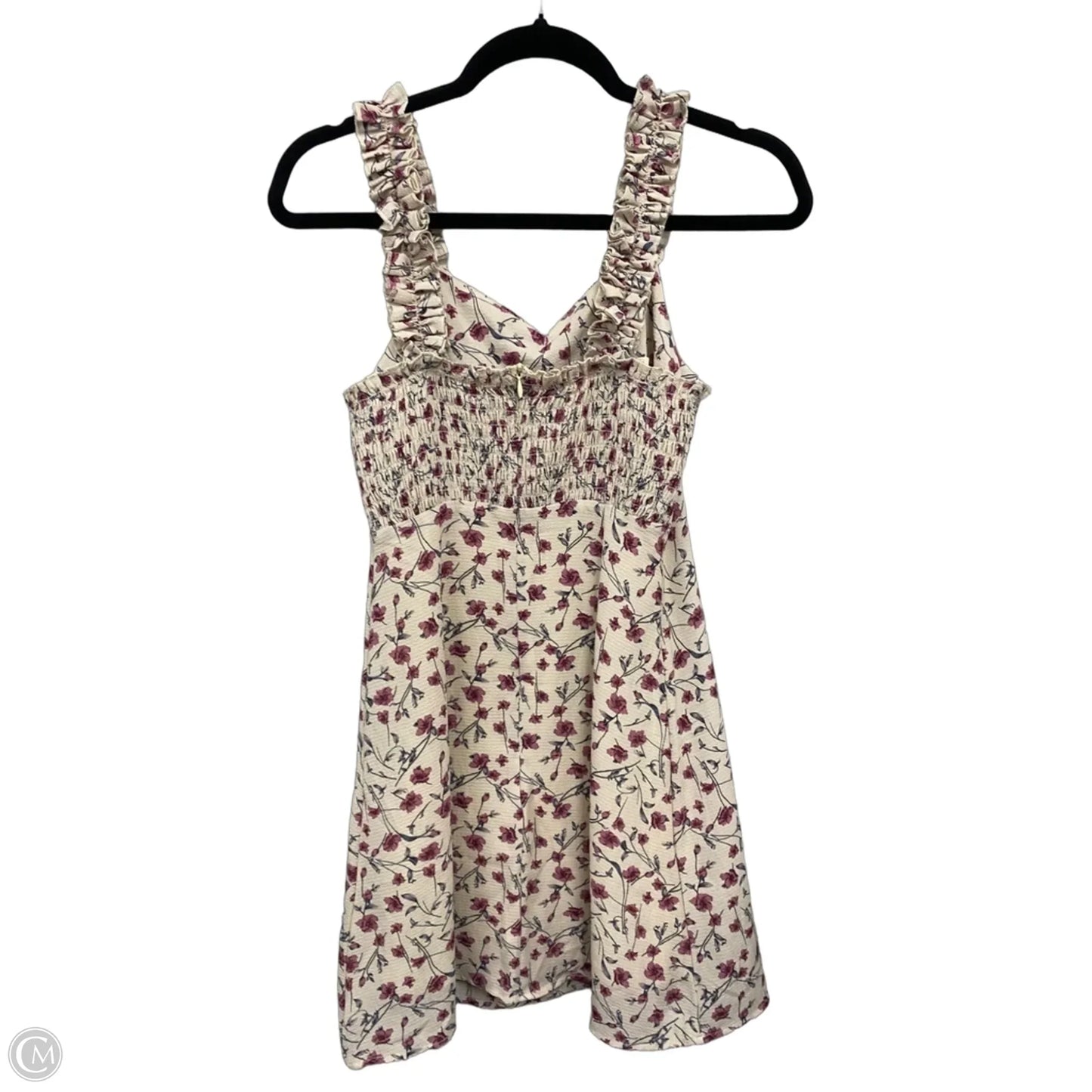 Dress Casual Short By Nasty Gal In Cream & Pink, Size: 2